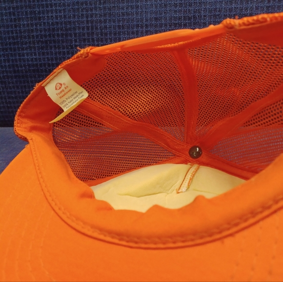 Vintage "Camp Health, Hope & Happiness on Lake Isle" Mesh Trucker Snapback Hat - Picture 3 of 3
